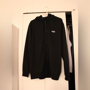 Vans Jet Black zip up hoodie